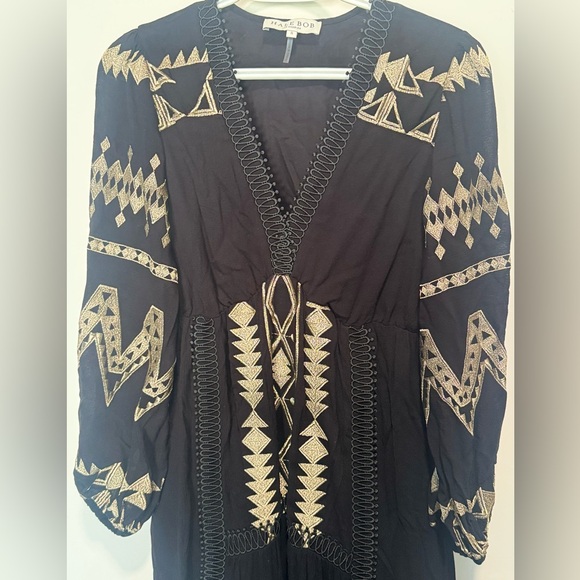 Hale Bob Fallin Embroidered Maxi Dress in Black - Picture 11 of 12